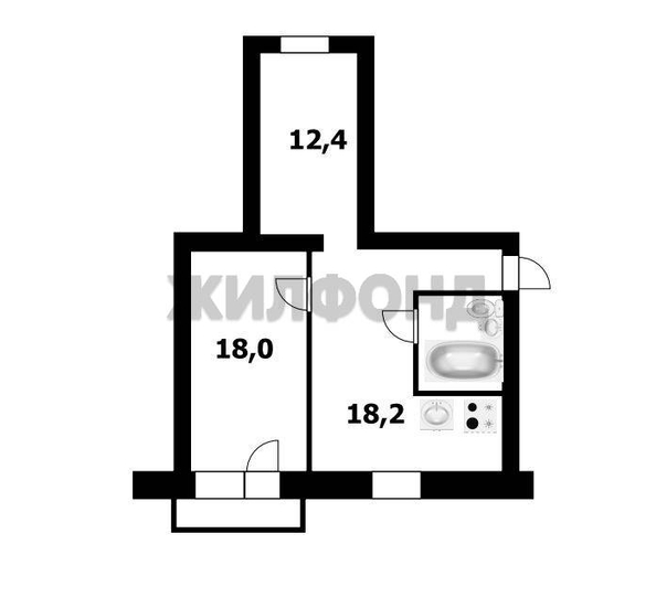 
  Продается 2-комн. квартира 55.5 м². Фото 14.