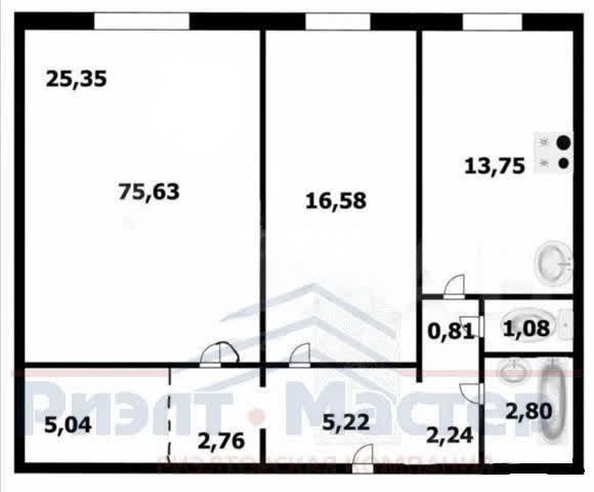
  Продается 2-комн. квартира 75.6 м². Фото 25.