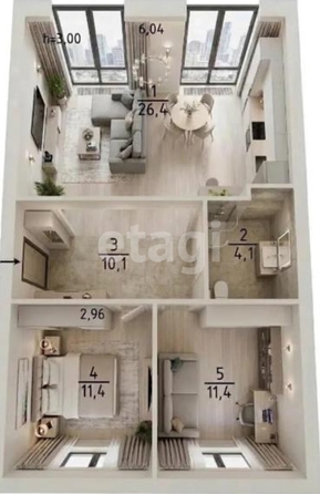 
  Продается дом 66 м², в КП Благодатный. Фото 3.