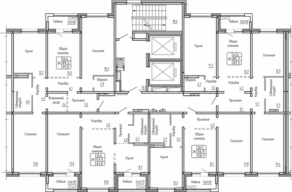 
  Продается 2-комн. квартира 61 м², в ЖК Самоцветы, Бирюза дом 2. Фото 1.