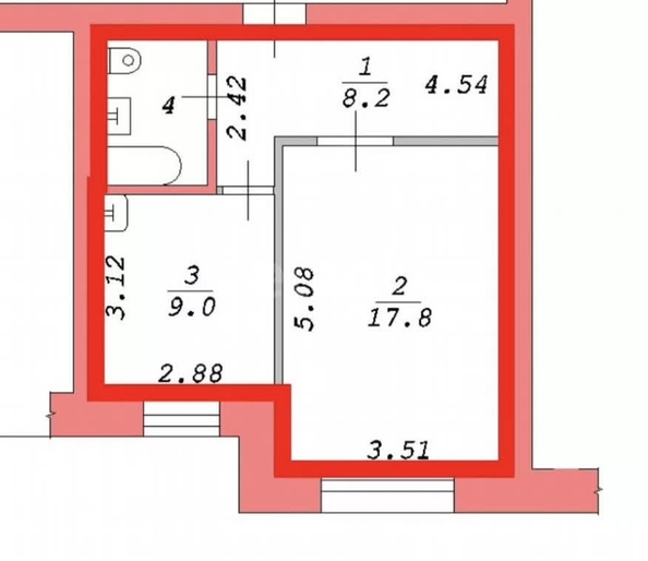 
  Продается 1-комн. квартира 39.1 м². Фото 5.