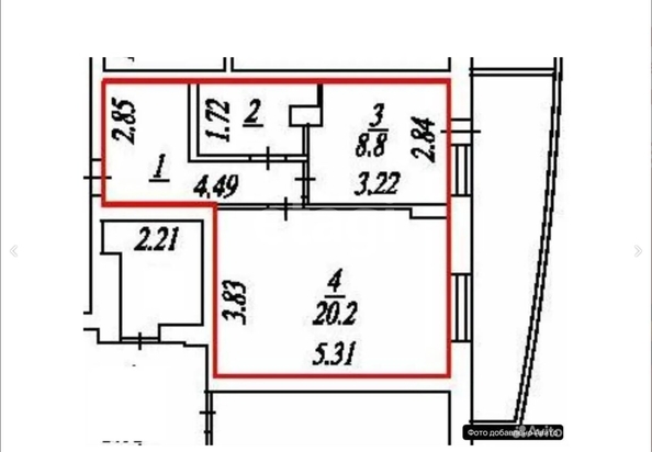 
  Продается 2-комн. квартира 40 м². Фото 14.
