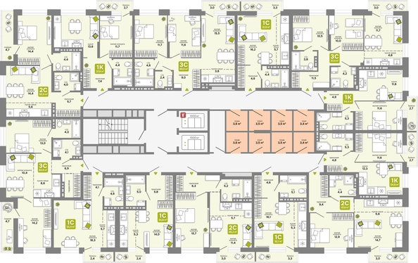 
  Продается 1-комн. квартира 34.4 м², в ЖК Счастливый квартал, дом 3. Фото 2.