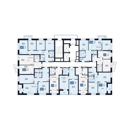 
  Продается 2-комн. квартира 44.18 м², в ЖК Салют, дом 2. Фото 1.
