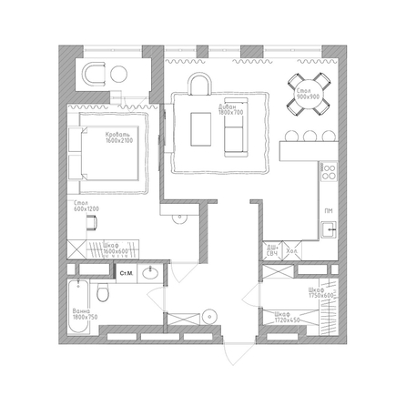 
  Продается 2-комн. квартира 61.9 м², в  Дом Нобель. Фото 3.