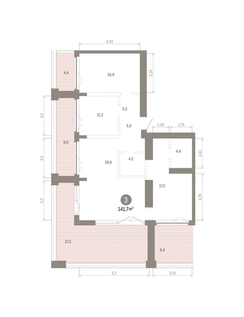
  Продается 3-комн. квартира 141.74 м², в ЖК Европейский берег, дом 45. Фото 1.