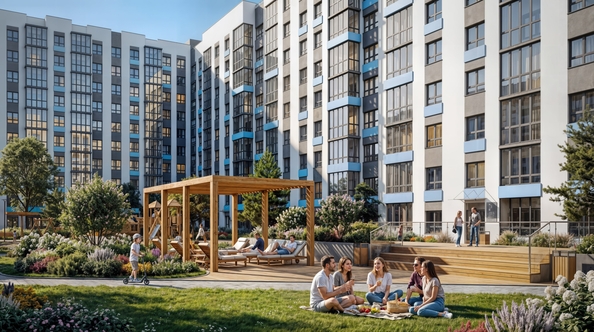 
  Продается 1-комн. квартира 41.5 м², в ЖК Акварельный 4.0. Фото 5.