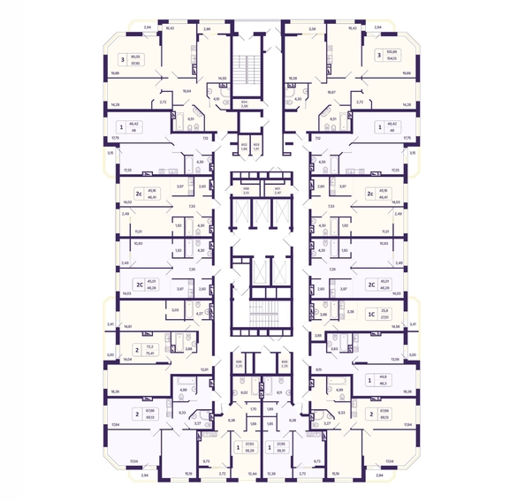 
  Продается 2-комн. квартира 75.41 м², в ЖК Астон. Шесть звёзд, 2. Фото 1.