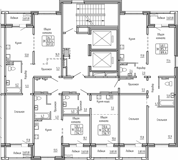 
  Продается 2-комн. квартира 67 м², в ЖК Самоцветы, Бирюза дом 1. Фото 1.