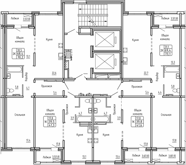 
  Продается 2-комн. квартира 73.1 м², в ЖК Самоцветы, Бирюза дом 1. Фото 1.
