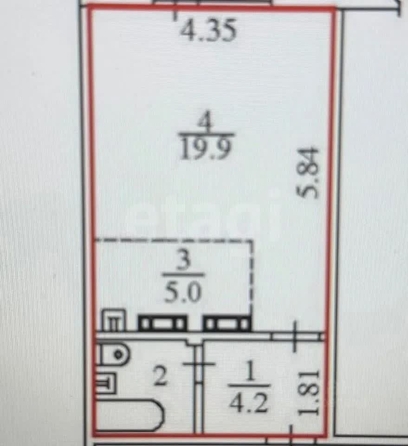 
  Продается студия 32.4 м². Фото 12.