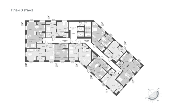 
  Продается студия 50.77 м², в ЖК Рафинад, дом 2. Фото 1.