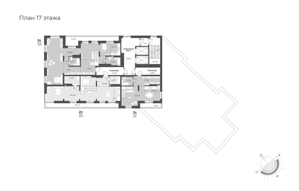 
  Продается 2-комн. квартира 151.14 м², в ЖК Рафинад, дом 2. Фото 1.
