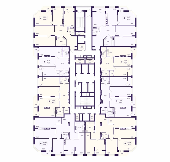 
  Продается 4-комн. квартира 145.19 м², в ЖК Астон. Шесть звёзд, 2. Фото 1.