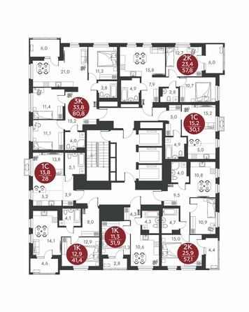 
  Продается 2-комн. квартира 57.8 м², в ЖК Скандинавские кварталы, дом 1. Фото 1.