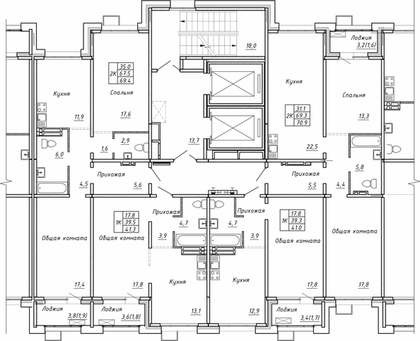 
  Продается 1-комн. квартира 41 м², в ЖК Гренландия, Лес дом №5. Фото 1.