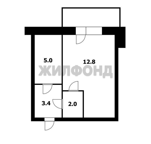 
  Продается 1-комн. квартира 27.1 м². Фото 8.