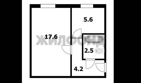 
  Продается 1-комн. квартира 30.4 м². Фото 8.