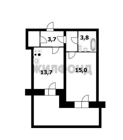 
  Продается 2-комн. квартира 40.1 м². Фото 16.