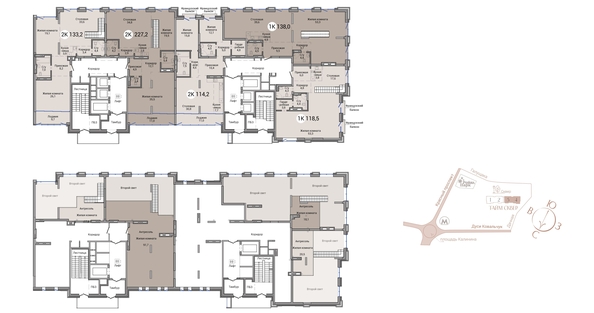 
  Продается 4-комн. квартира 227.2 м², в ЖК Тайм Сквер. Фото 19.