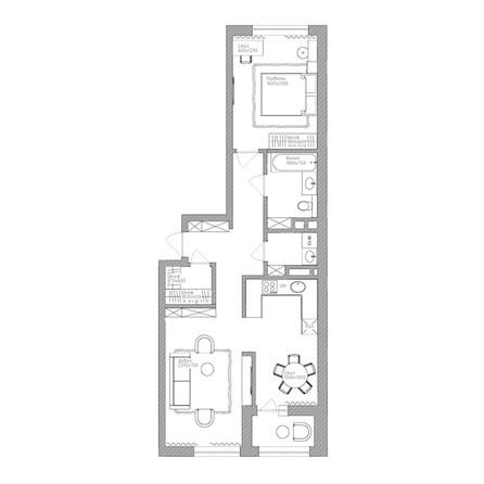 
  Продается 2-комн. квартира 68.85 м², в  Дом Нобель. Фото 1.