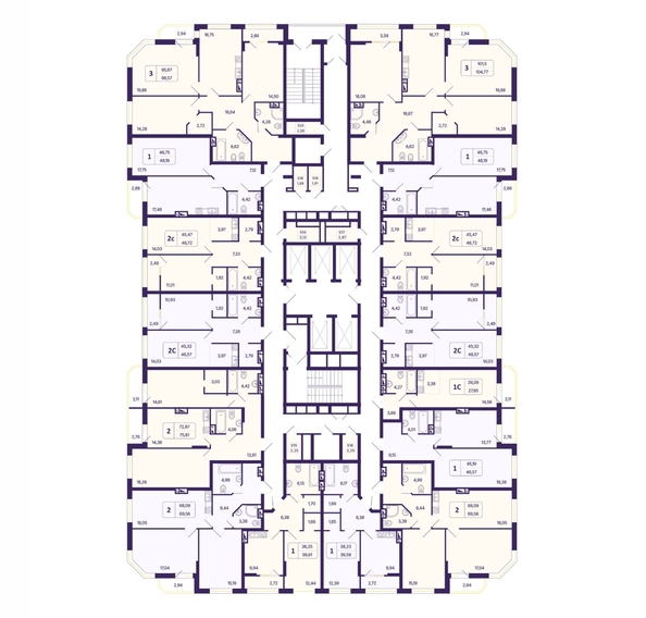 
  Продается 1-комн. квартира 46.57 м², в ЖК Астон. Шесть звёзд, 2. Фото 1.