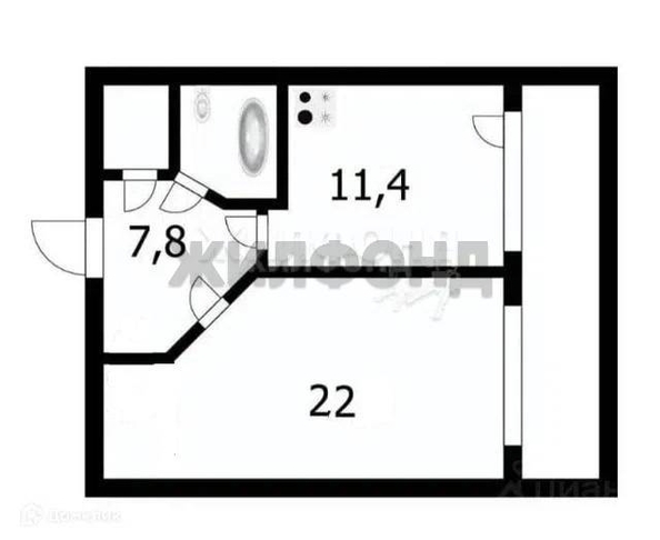 
  Продается 1-комн. квартира 45.9 м². Фото 19.