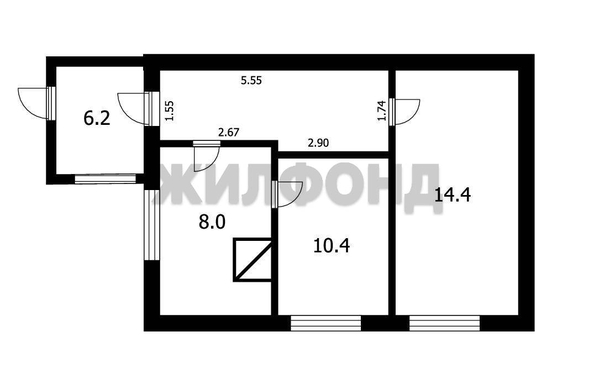 
  Продается 2-комн. квартира 49.1 м². Фото 12.