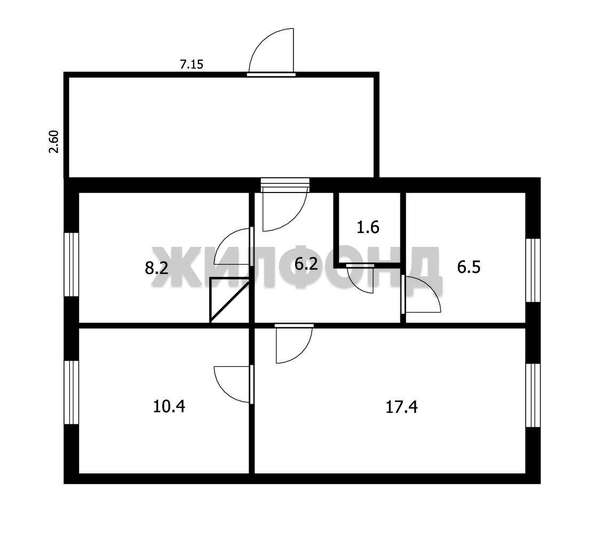 
  Продается 3-комн. квартира 50.3 м². Фото 15.