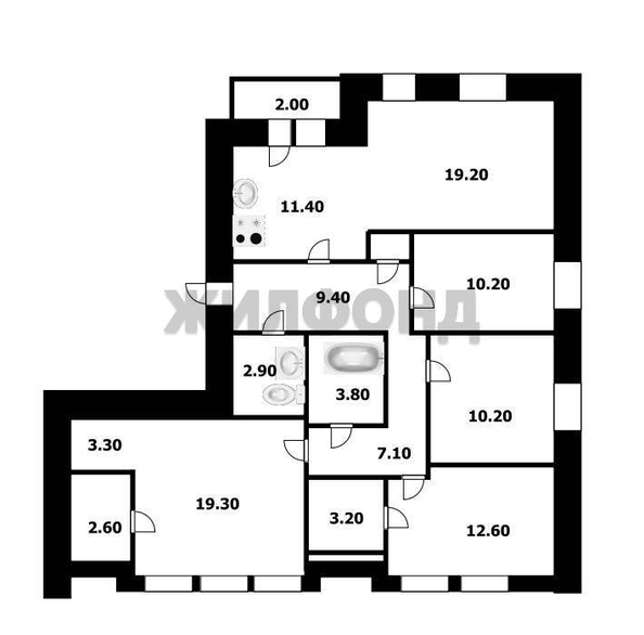 
  Продается 4-комн. квартира 117 м², в ЖК Онега, дом 6. Фото 30.