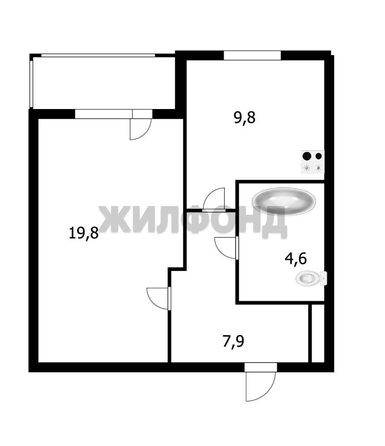 
  Продается 1-комн. квартира 42.1 м². Фото 20.