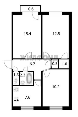 
  Продается 3-комн. квартира 58.1 м². Фото 13.