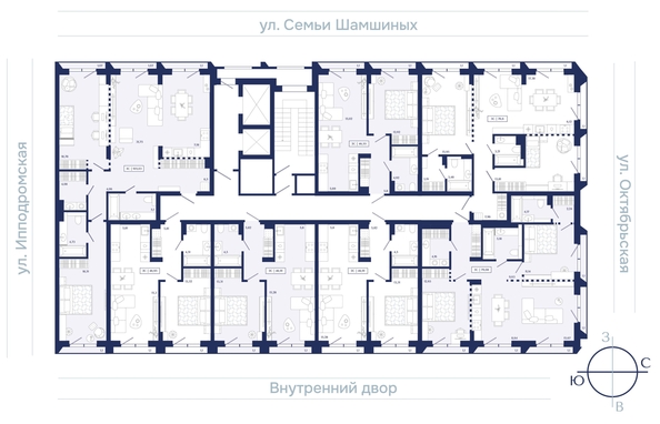 
  Продается 2-комн. квартира 79.08 м², в ЖК Юнити Центр. Фото 2.