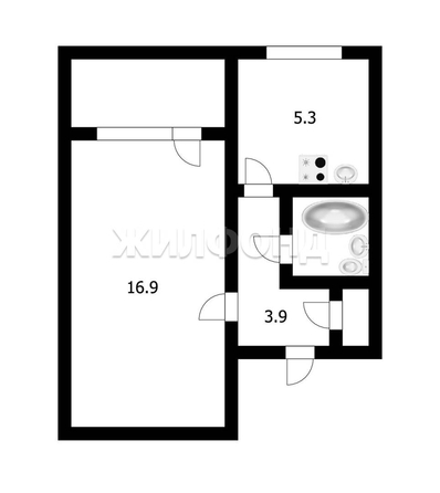 
  Продается 1-комн. квартира 29.4 м². Фото 19.