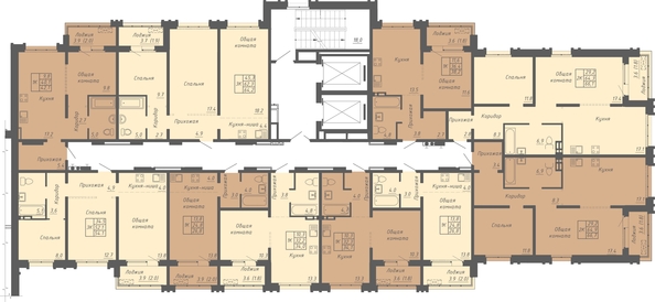 
  Продается 3-комн. квартира 54.1 м², в ЖК Гильдия. Фото 1.