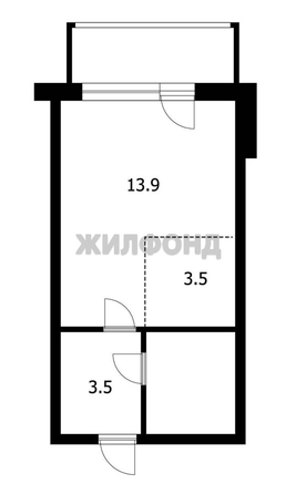 
  Продается студия 24.3 м². Фото 2.