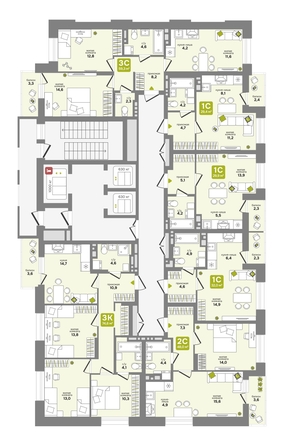 
  Продается студия 29.9 м², в ЖК Счастливый квартал, дом 1. Фото 2.