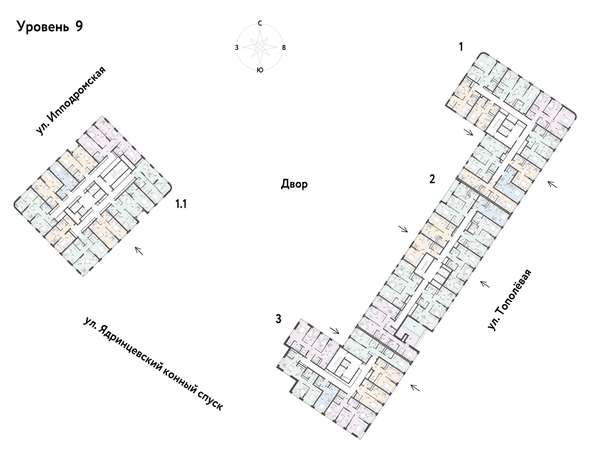 
  Продается 1-комн. квартира 46.7 м², в ЖК Страна.Тополевая, к 1. Фото 11.