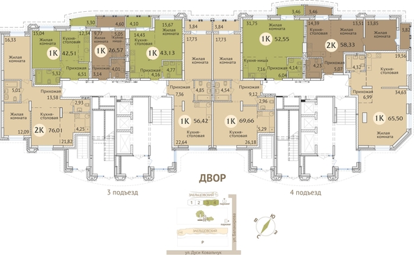 
  Продается 3-комн. квартира 170.7 м², в ЖК Заельцовский. Фото 21.