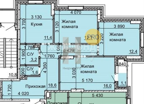 
   Продам 3-комнатную, 77 м², Столетов, дом 2

. Фото 1.