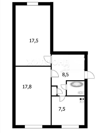 
   Продам 2-комнатную, 55.1 м², 1-й Крашенинникова пер, 3

. Фото 5.