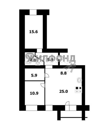 
   Продам 2-комнатную, 77.9 м², Ключ-Камышенское Плато ул, 12

. Фото 1.