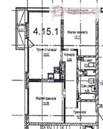 
   Продам 3-комнатную, 67.8 м², Аэропорт ул, 88

. Фото 21.