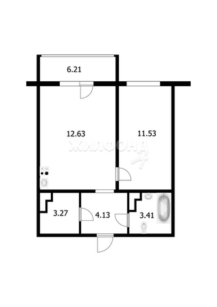 
   Продам 1-комнатную, 35.8 м², Ватутина ул, 93/3

. Фото 15.