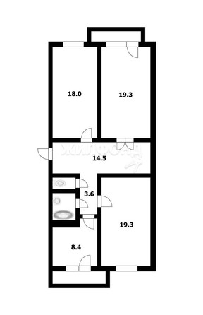 
   Продам 3-комнатную, 84 м², Добролюбова ул, 162/1

. Фото 22.