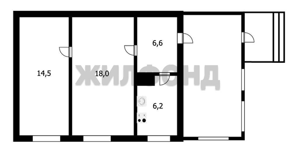
   Продам дом, 44.3 м², Красноглинное

. Фото 13.