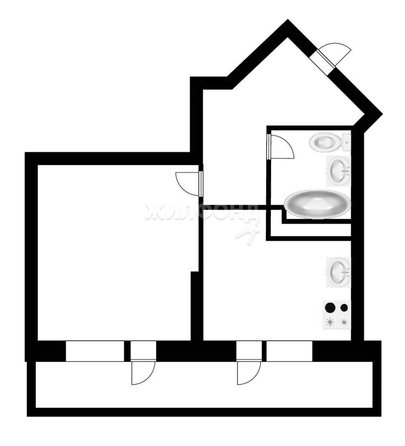 
   Продам 1-комнатную, 41.5 м², Дмитрия Шамшурина ул, 1

. Фото 19.