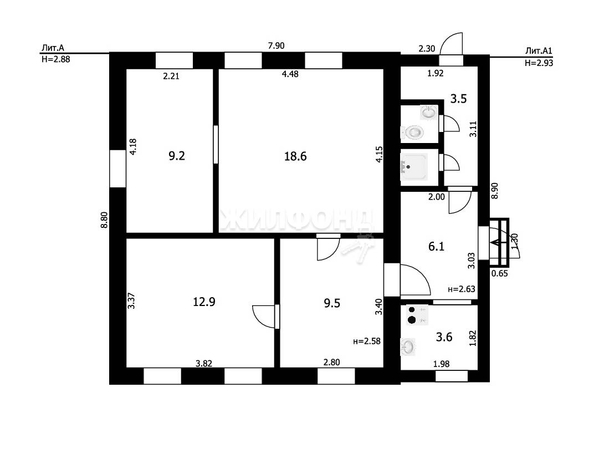 
   Продам дом, 66 м², Новосибирск

. Фото 7.