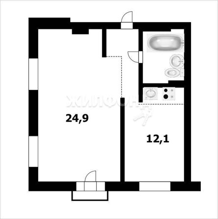 
   Продам 1-комнатную, 44.1 м², Никитина ул, 128

. Фото 6.