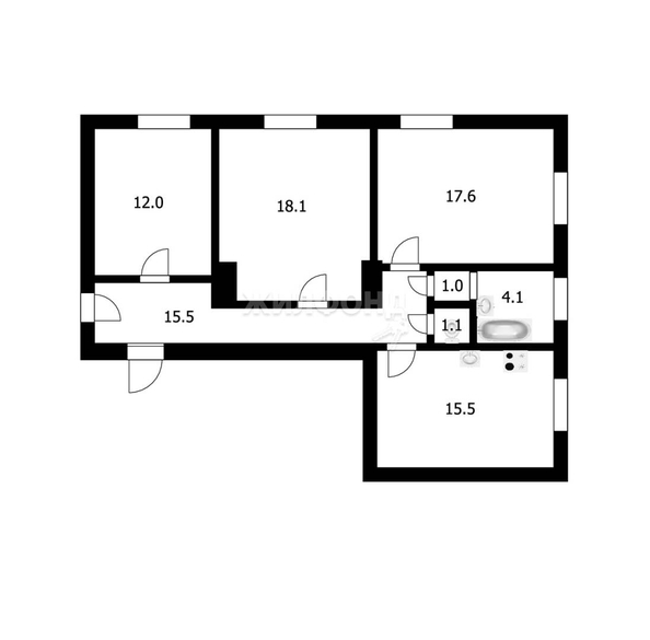 
   Продам 3-комнатную, 84.9 м², Авиастроителей ул, 14

. Фото 13.